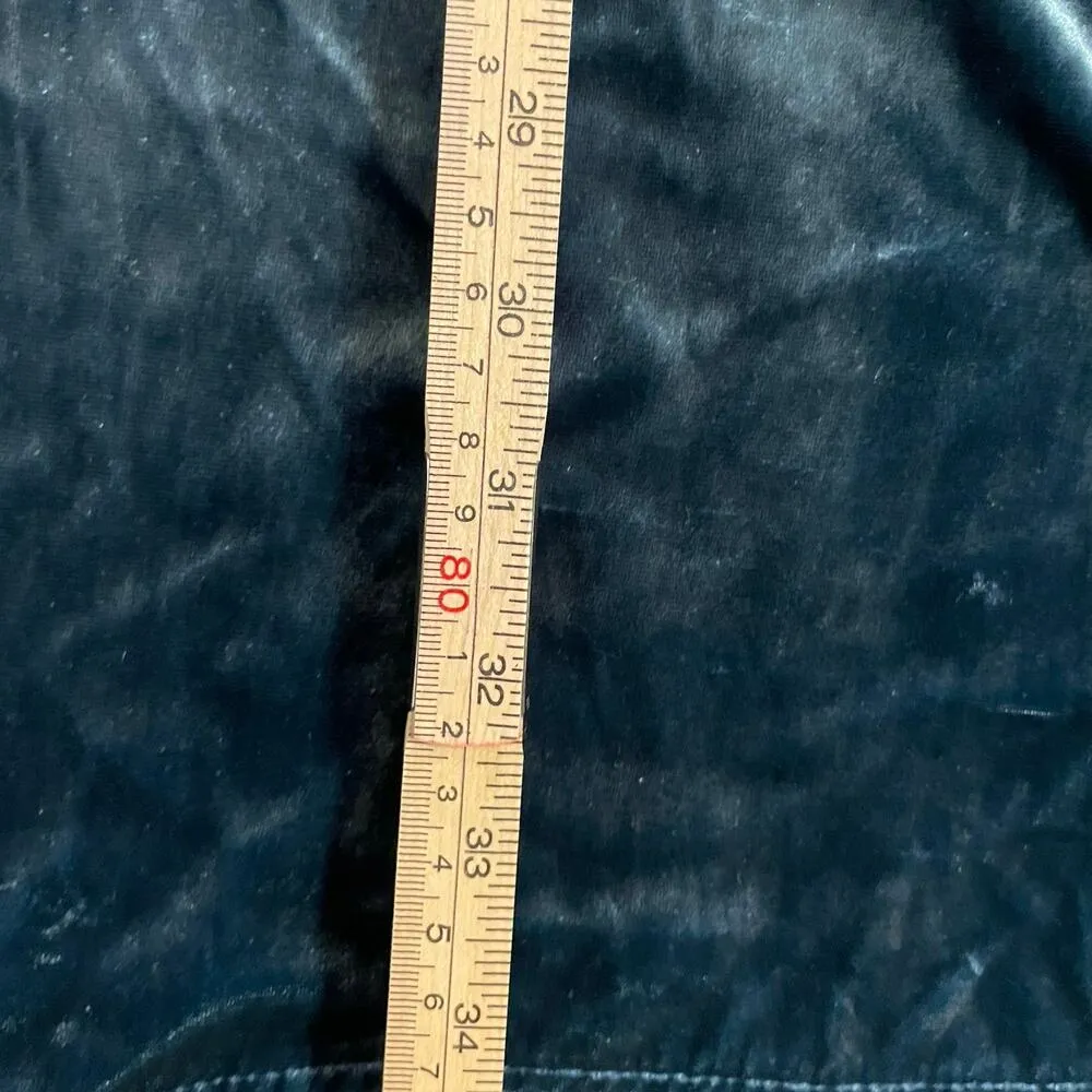 Charles Henry Womens Blue Velvet Sheath Dress Size Large - Image 16