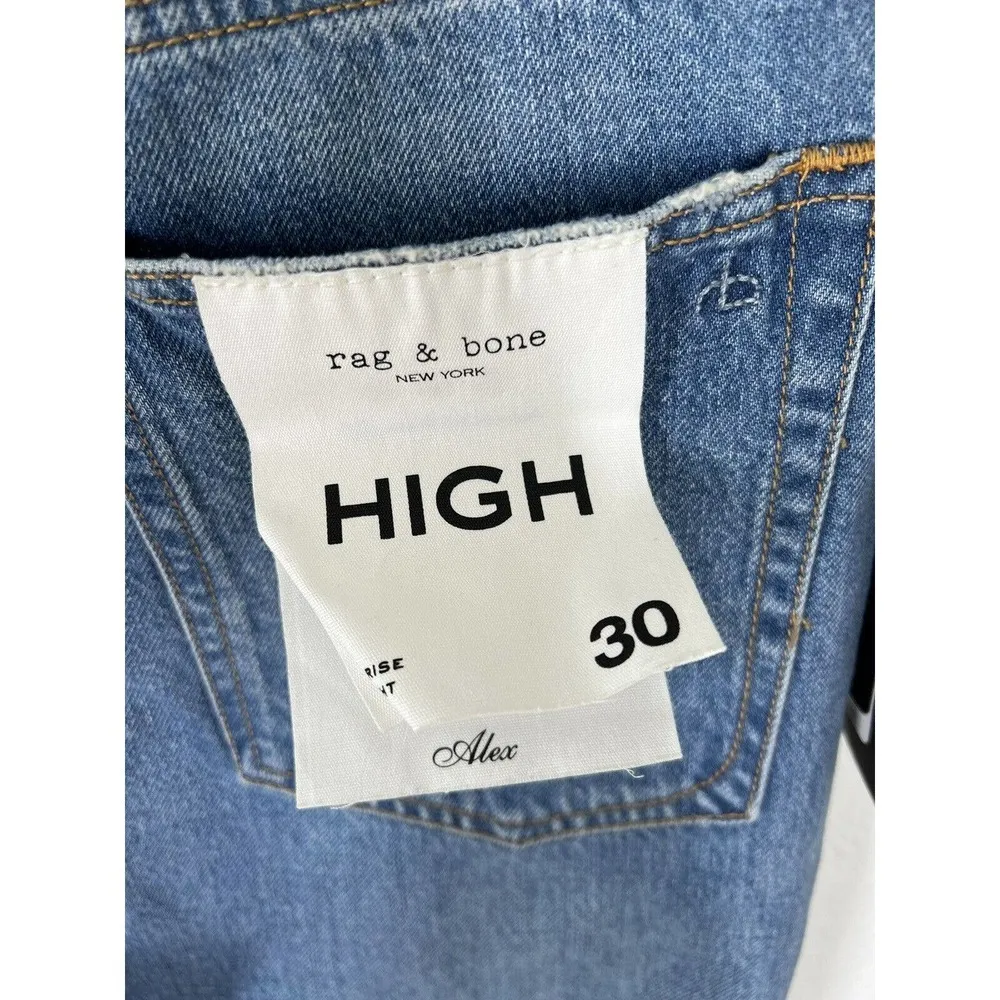 Rag and Bone  Alex High Rise Straight Jean - Image 3