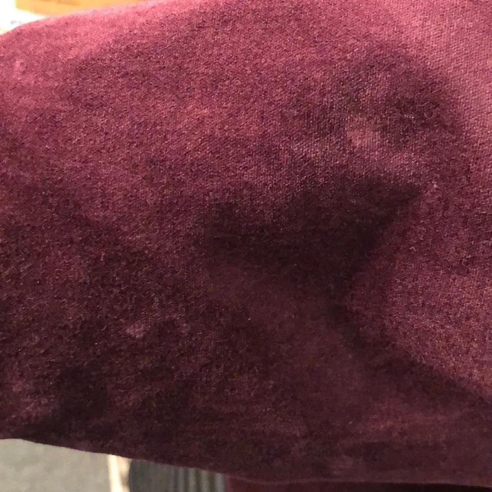 Vintage Motto 1990s Y2K Eggplant Purple Velvet Blazer Marked 16 Runs Small Size undefined - Image 5