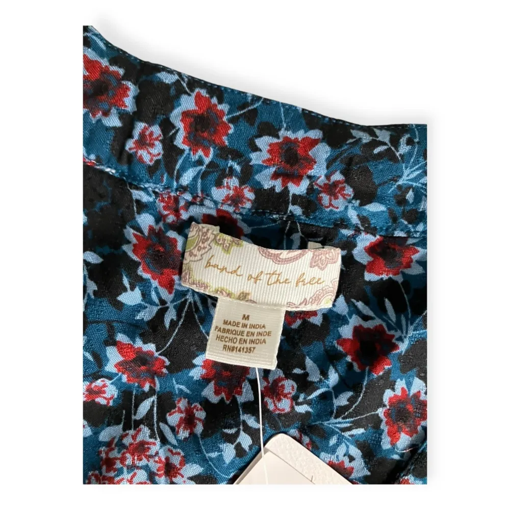 Band of the Free Women’s Josie Sapphire Mixed Print Long Sleeve Top - Image 5