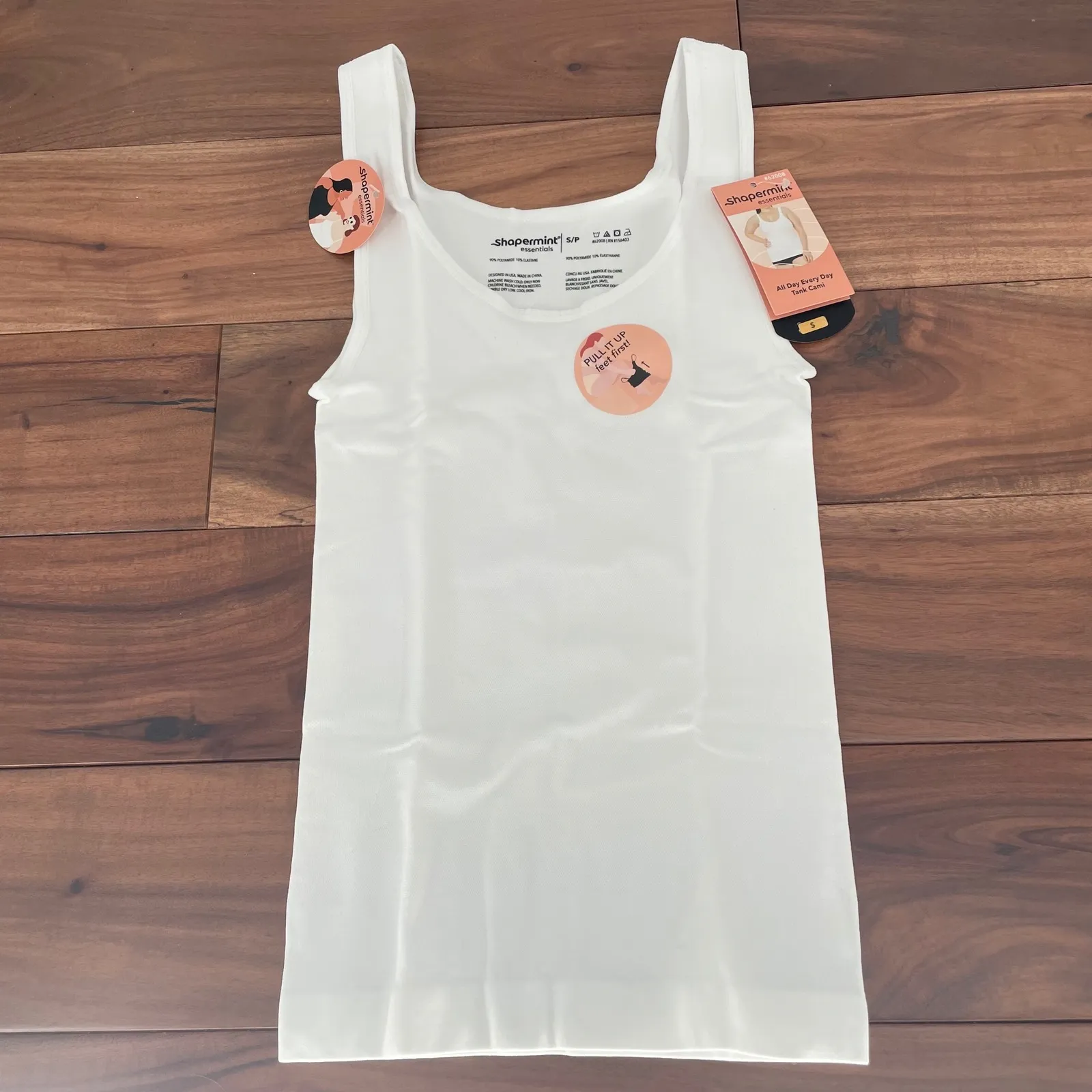 Shapermint Essentials All Day Every Day Tank Cami White Size S P - Image 2