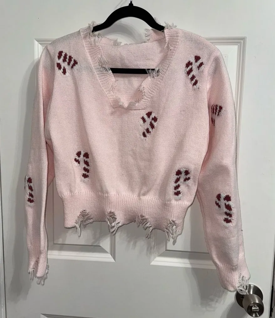 SHEIN candy cane sweater - Image 1