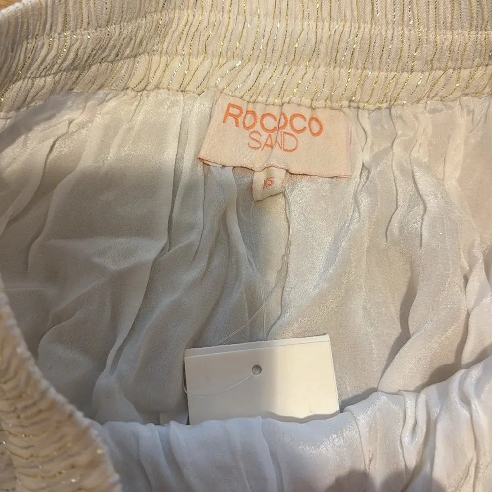 Zuri Lurex Chiffon Mini Skirt Size XS - Image 2