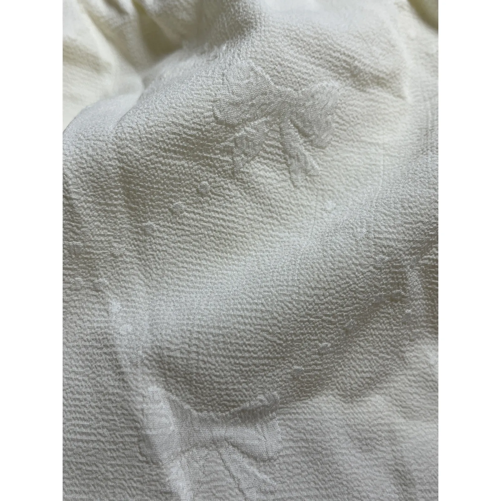 NEW Cider Women's White Floral Lace Boho Y2k Tiered A Line Midi Dress Size L - Image 8