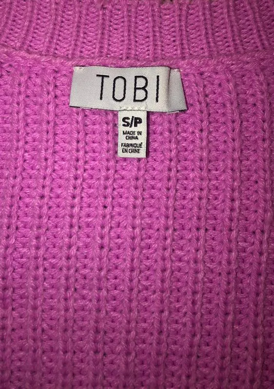 Distressed Out Pink Cropped Sweater - Image 4