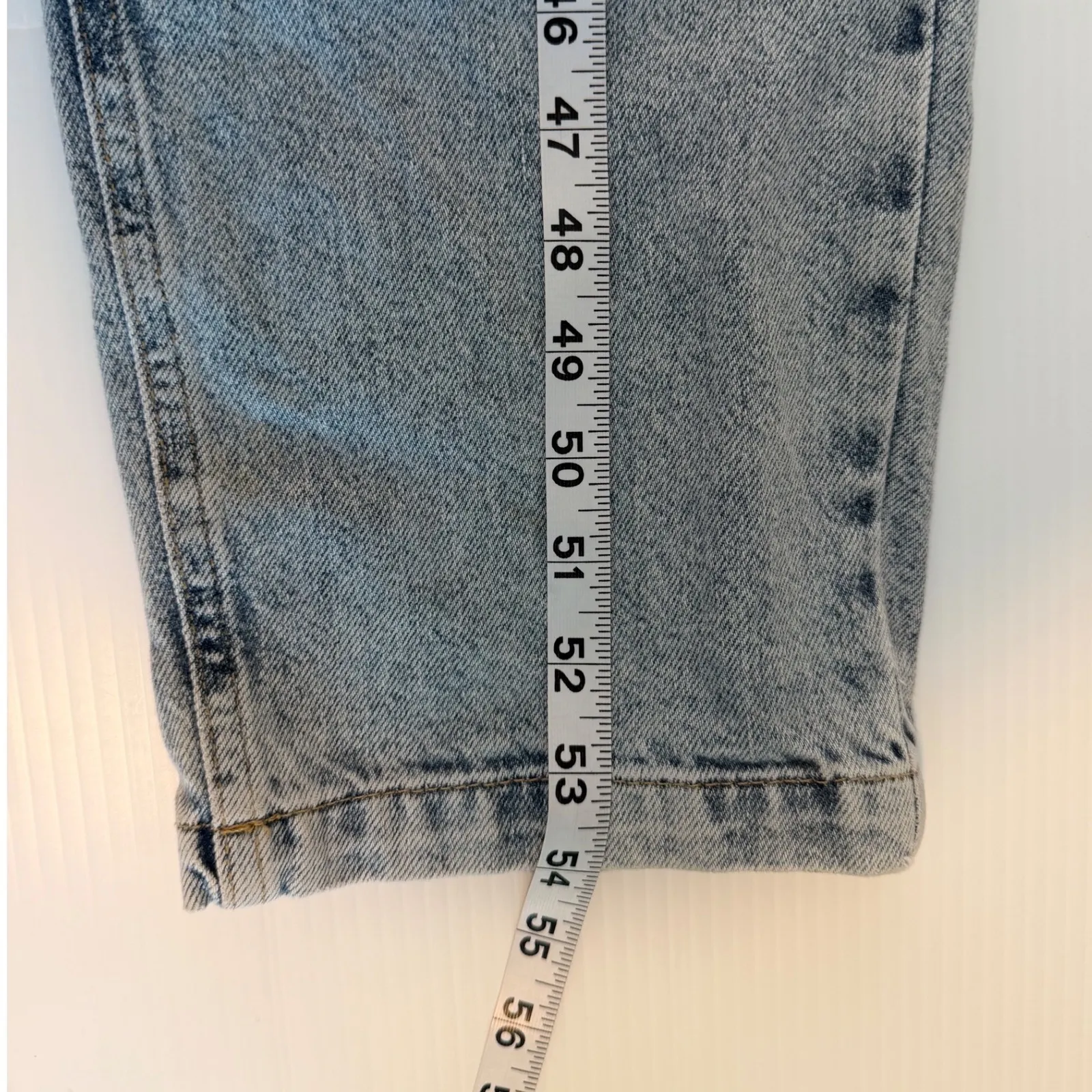 MNG Denim Jumpsuit Women's XS Light Wash Tie Waist Button Front Western NWT Blue - Image 10