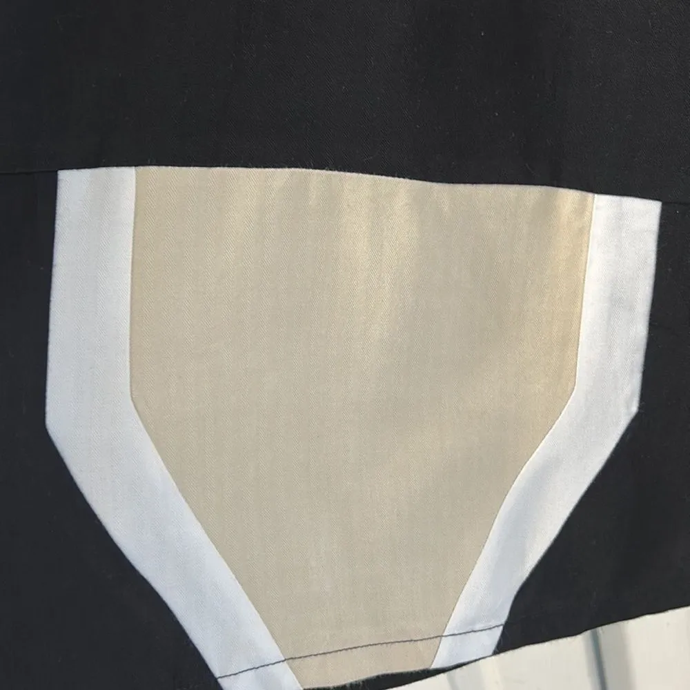 Revolve One Teaspoon Black & Cream Mini Swing Dress(Size Small) - Image 4