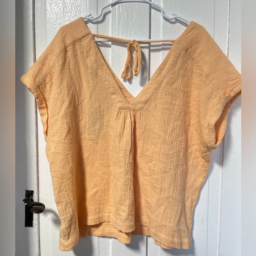 NWT Fatface Sadie Blouse light orange size 14 - Image 3