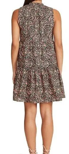 {S} NWT BB Dakota Steve Madden Ladies Tiered Floral Dress Green - Image 2