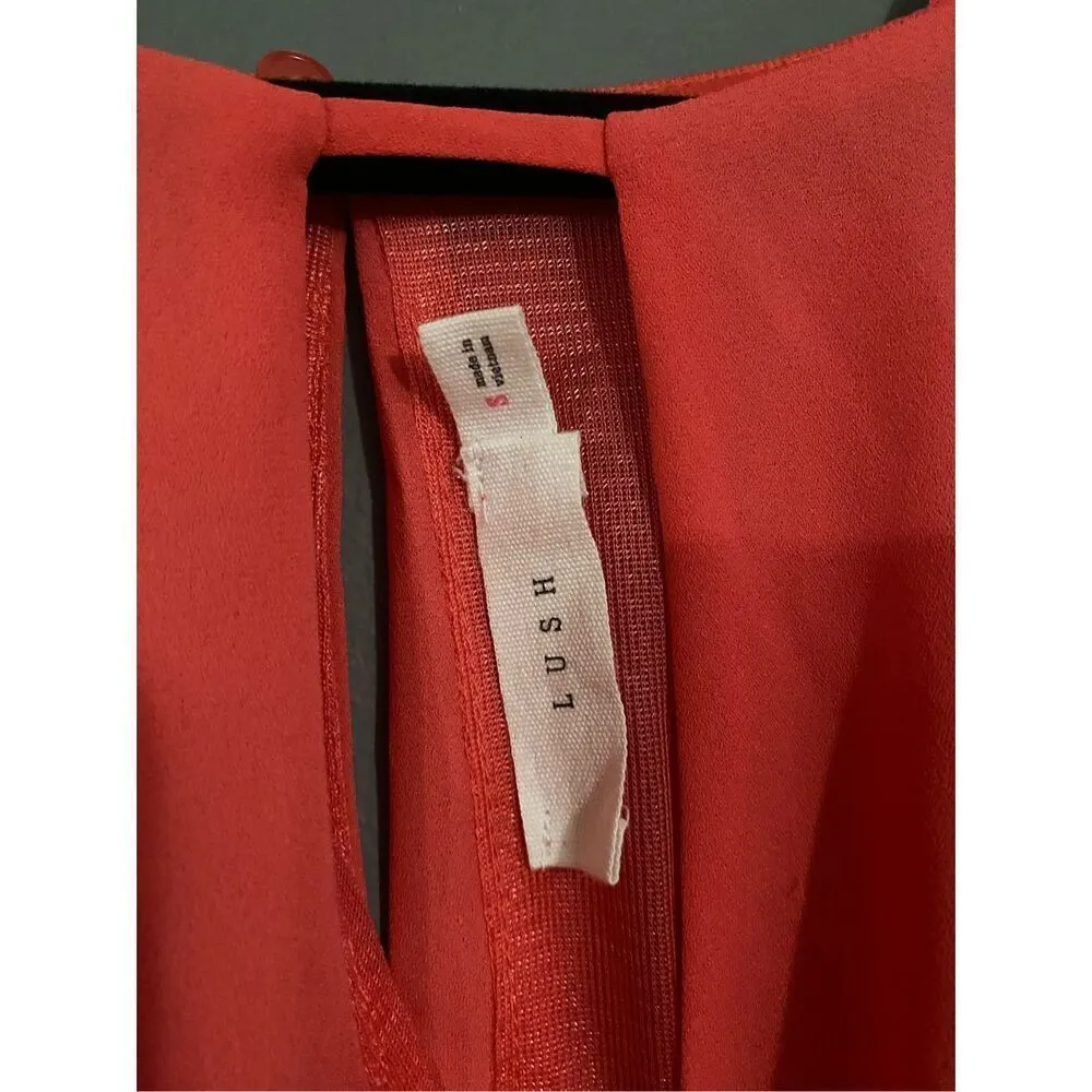 Lush Eyelet Opening Spaghetti Strap Dress Size Small - Image 3