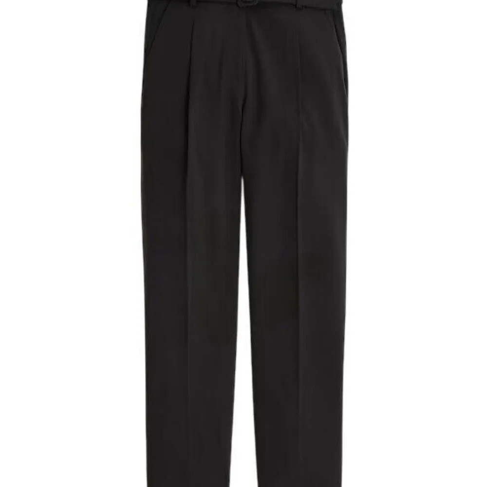 J. Crew Belted Straight-Leg Trouser Pant Size 0 Black - Image 5