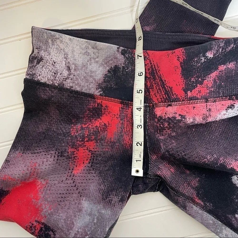ALO Yoga Airbrushed Leggings in Ruby Red Smoke 688 - Image 9