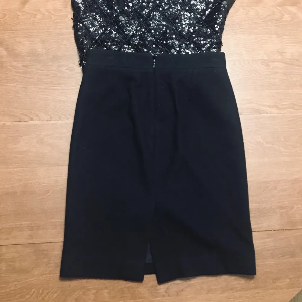 Black Wool J. Crew Pencil Skirt - Image 3