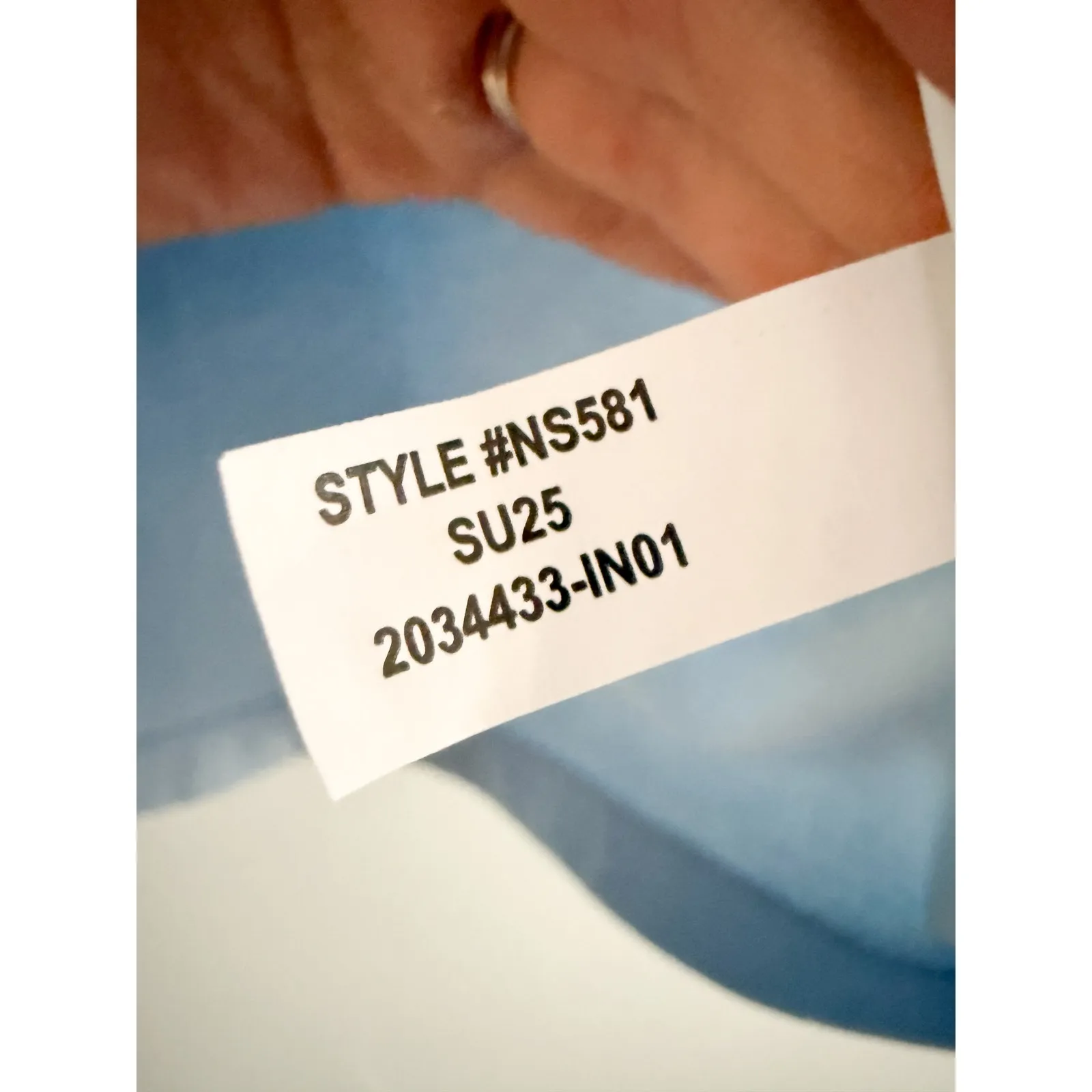 Madewell | NWT The Perfect Crewneck Tee Allday Jersey Iced Blue | Sz S - Image 6