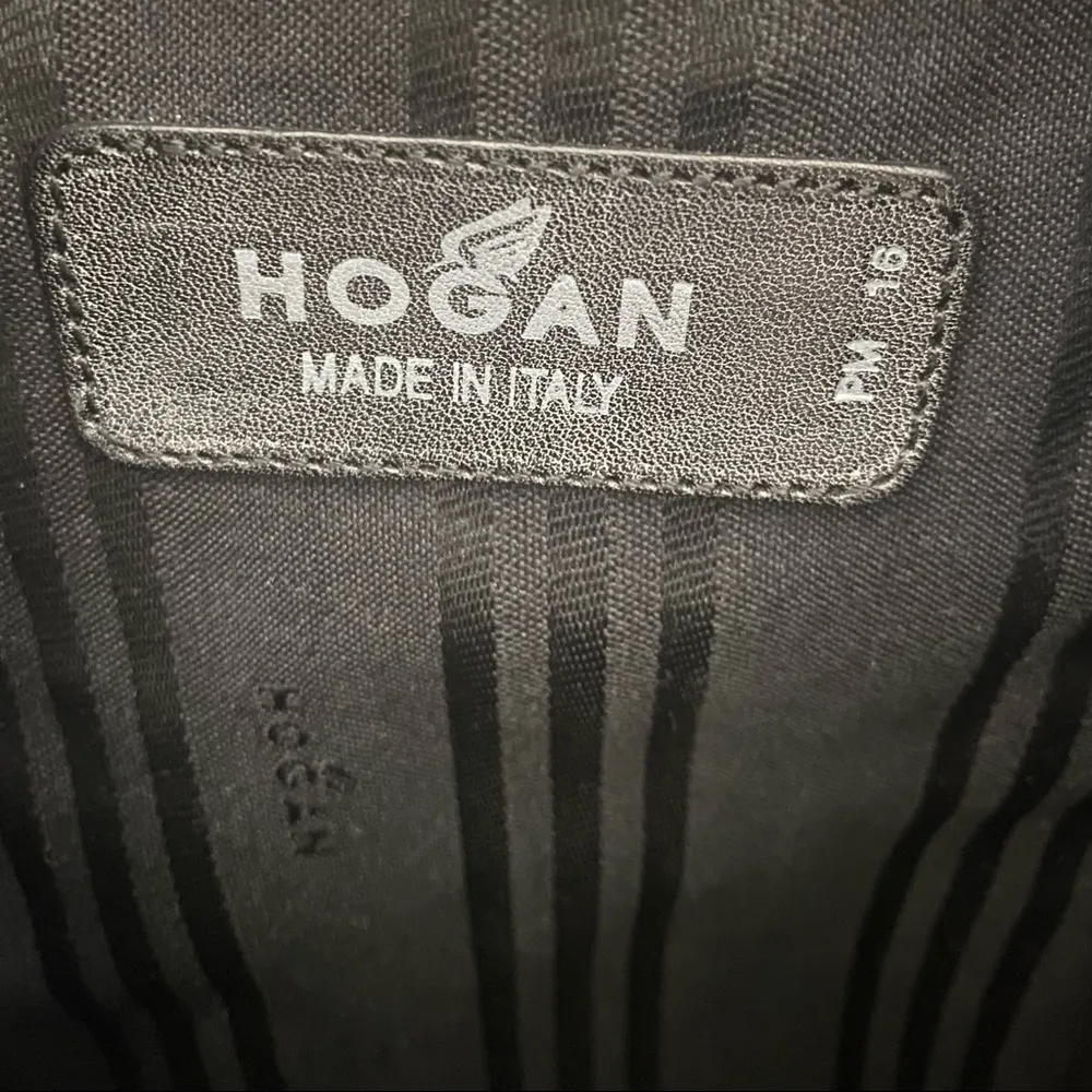 Hogan Black Leather Bucket Bag - Image 12