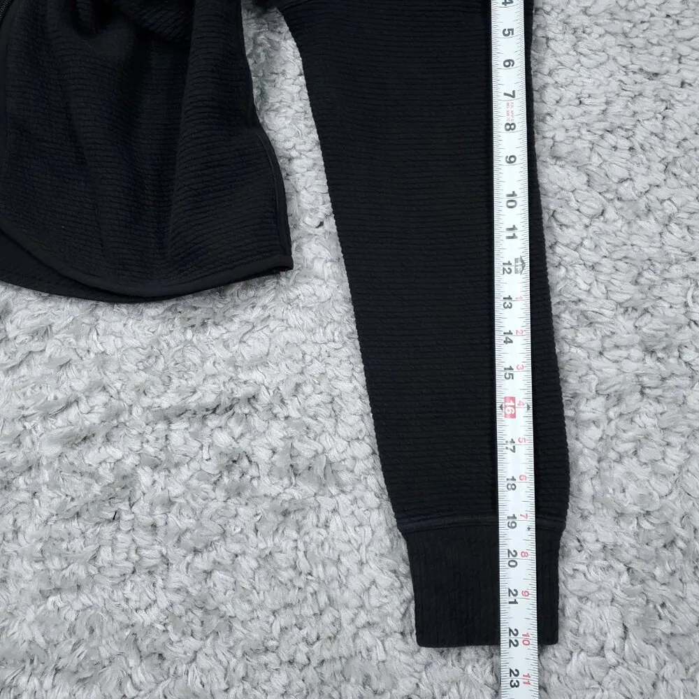 READ Lululemon On Repeat Jacket Women's Size 10 Black Full Zip Longline Slim Fit - Image 11