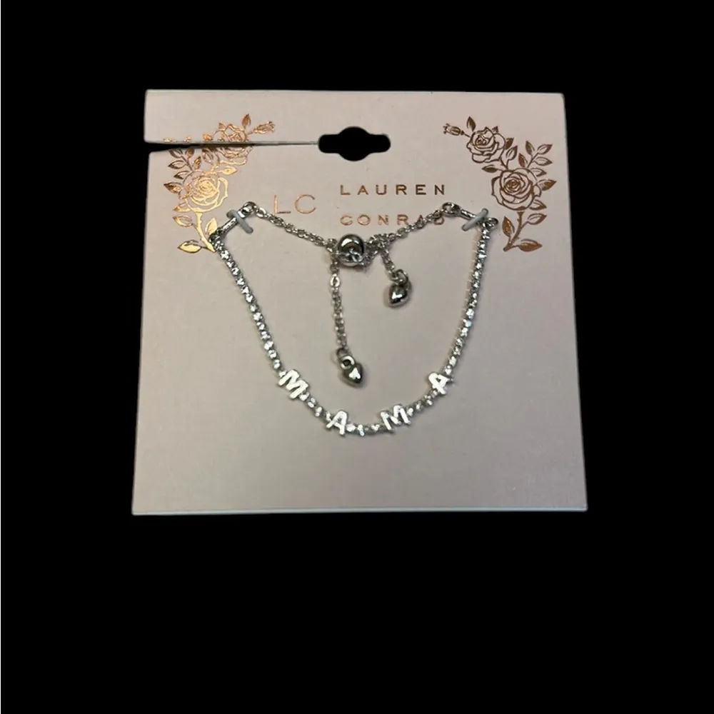 LC Lauren Conrad Silver Tone MAMA Adjustable Bracelet - Image 3