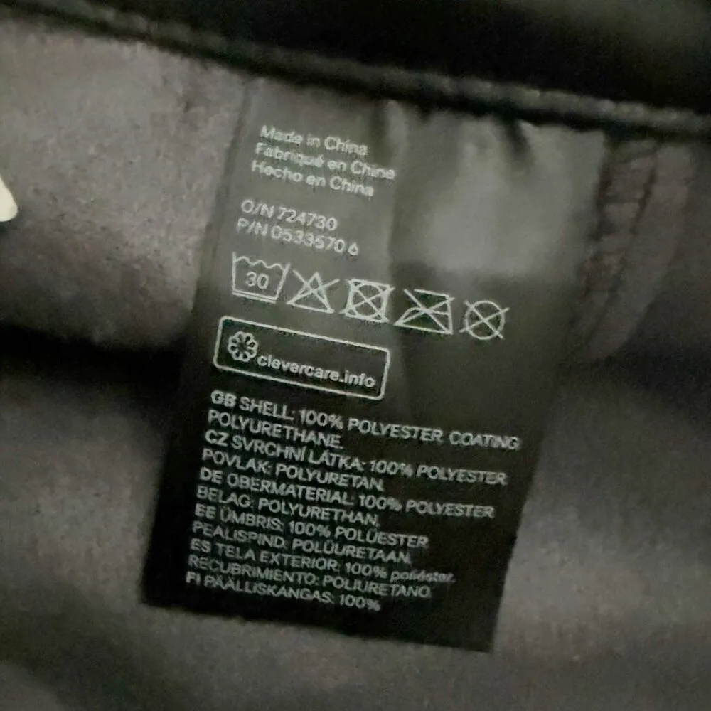 H&M | NW(Partial)T Black Faux Vegan Leather Raw Hem Pencil Skirt | Size 10 - Image 7