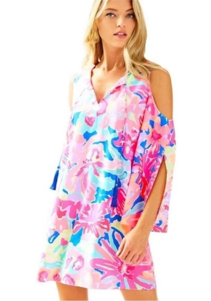 Lilly Pulitzer Benica tunic dress off shoulder szS - Image 2