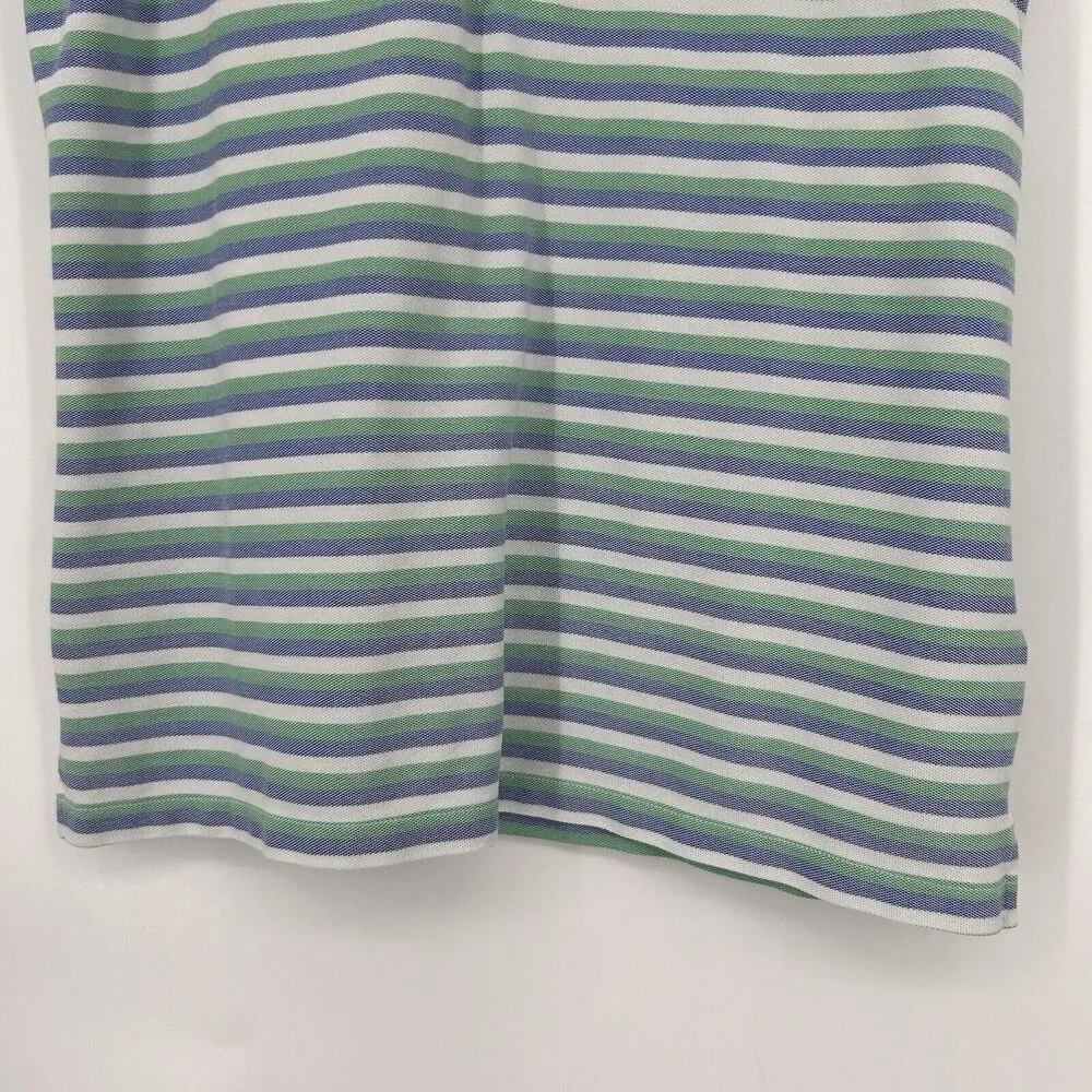 Ralph Lauren Polo Golf Womens Tank Top Blue Green Stripe Tailored Fit Si… - Image 5