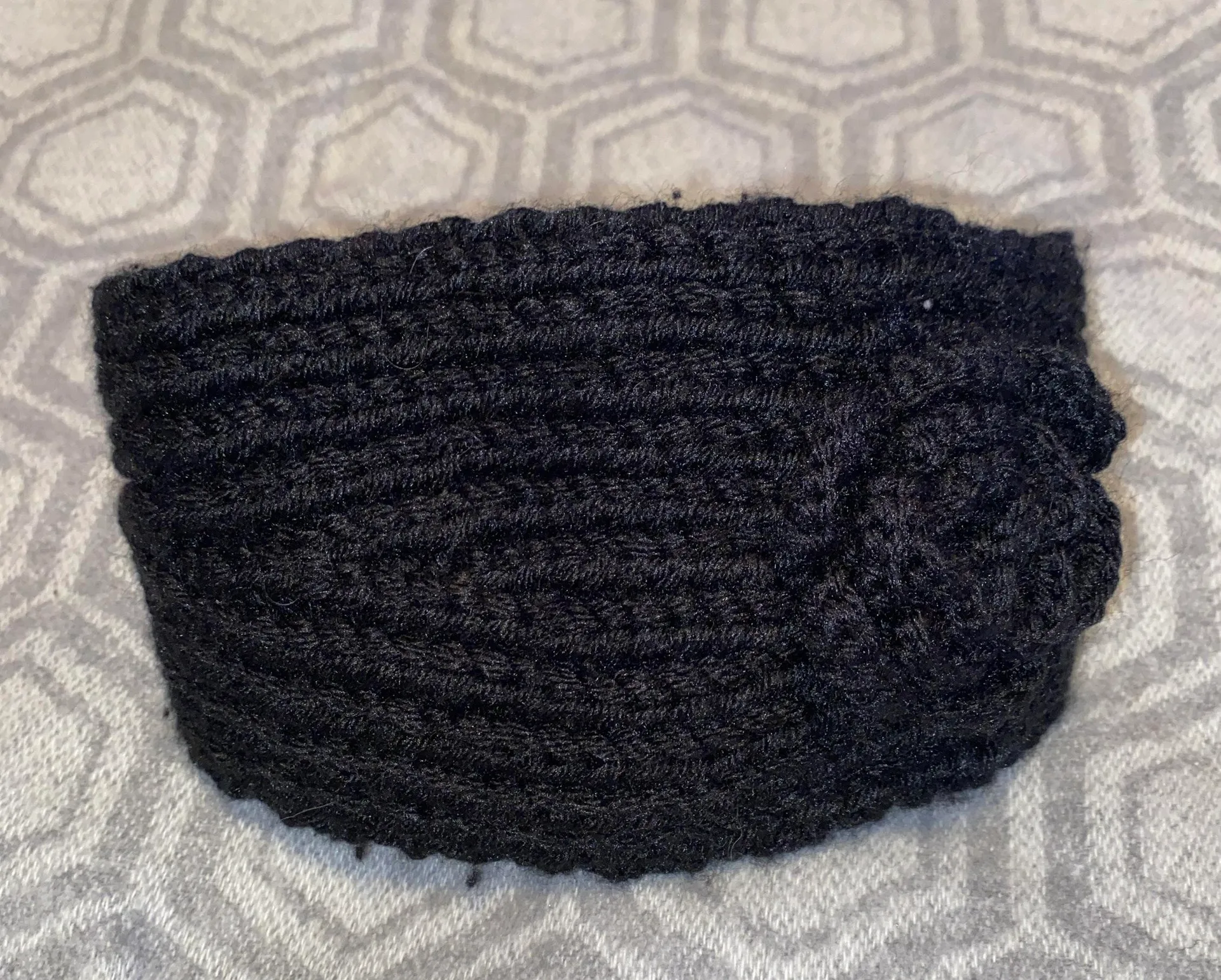 Knit Earmuff Headband Black - Image 3
