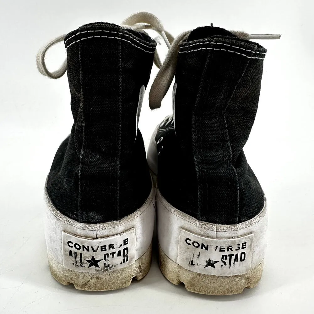 Converse Chuck Taylor All Star Lugged Sneakers Platform High Top Lace Up Black 7 - Image 5