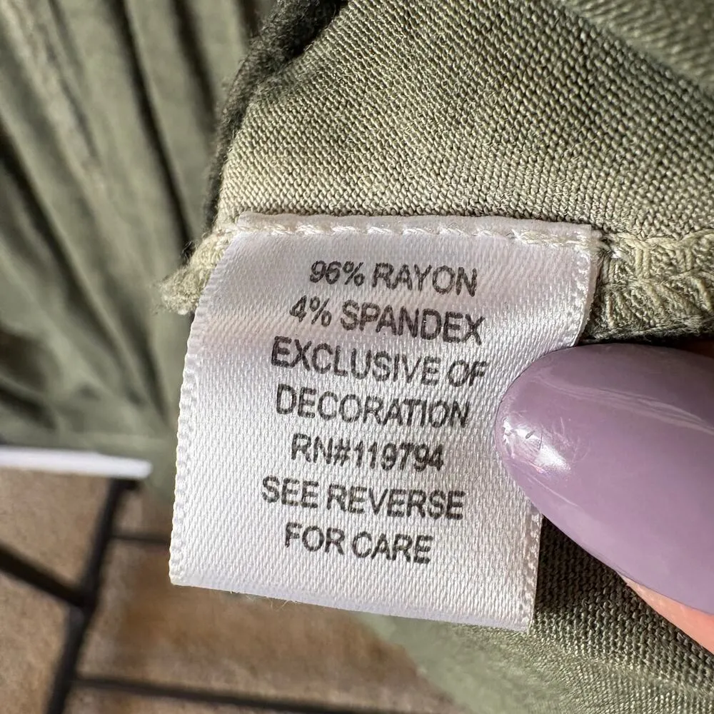 Bohemian Hippie Forest Green Fairy Sequin Sparkle Nymph Stevie Nicks Top Small - Image 8