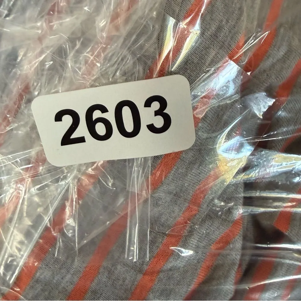 Bongo Men's Pink and Gray Striped Tee‎ - Image 4