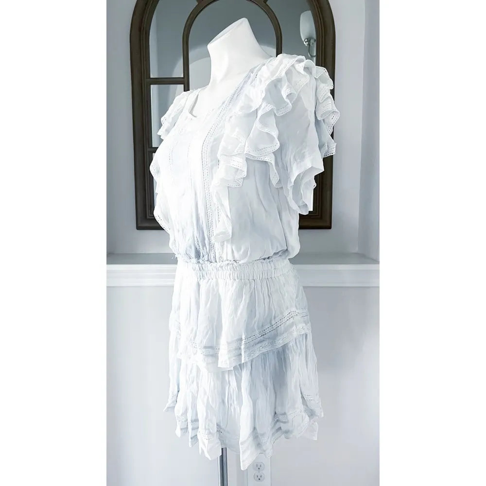 Revolve* LoveShackFancy Natasha Dress, Bedroom Blue Hand Dye, Size L NWT $395 - Image 9