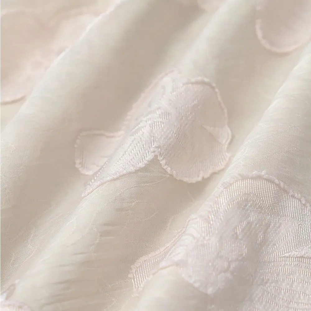 RIHOAS Beige Square Neck Puffed Sleeve Midi Dress M White Size M - Image 6