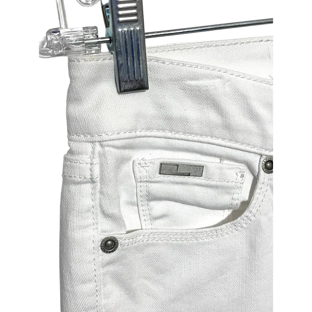 The Limited Denim Crop 312 White Jeans Capri Stretch Womens 2R 2 Regular - Image 5