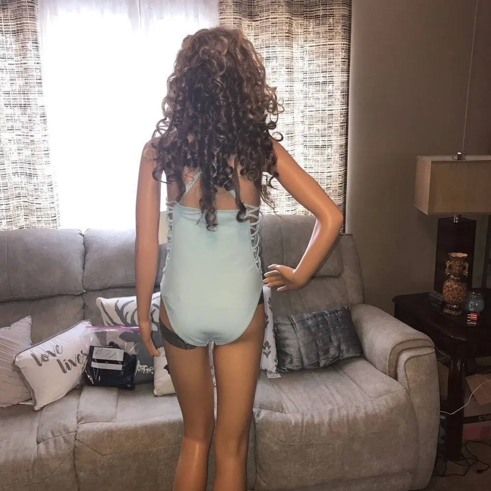 California Sun Bathing Suit Medium Women's NWT Blue - Image 10