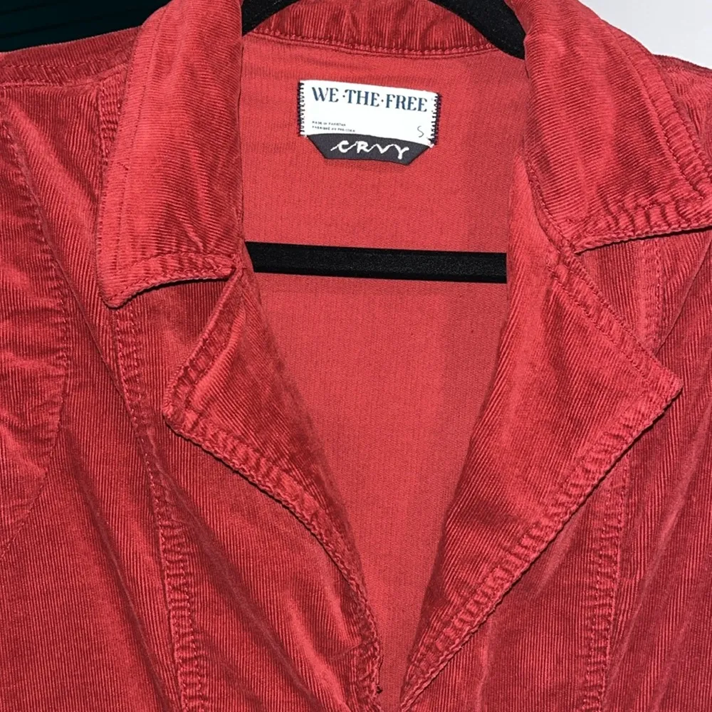 Free People NWOT CRVY Ring The Alarm Corduroy One-Piece - S (short) - Image 9