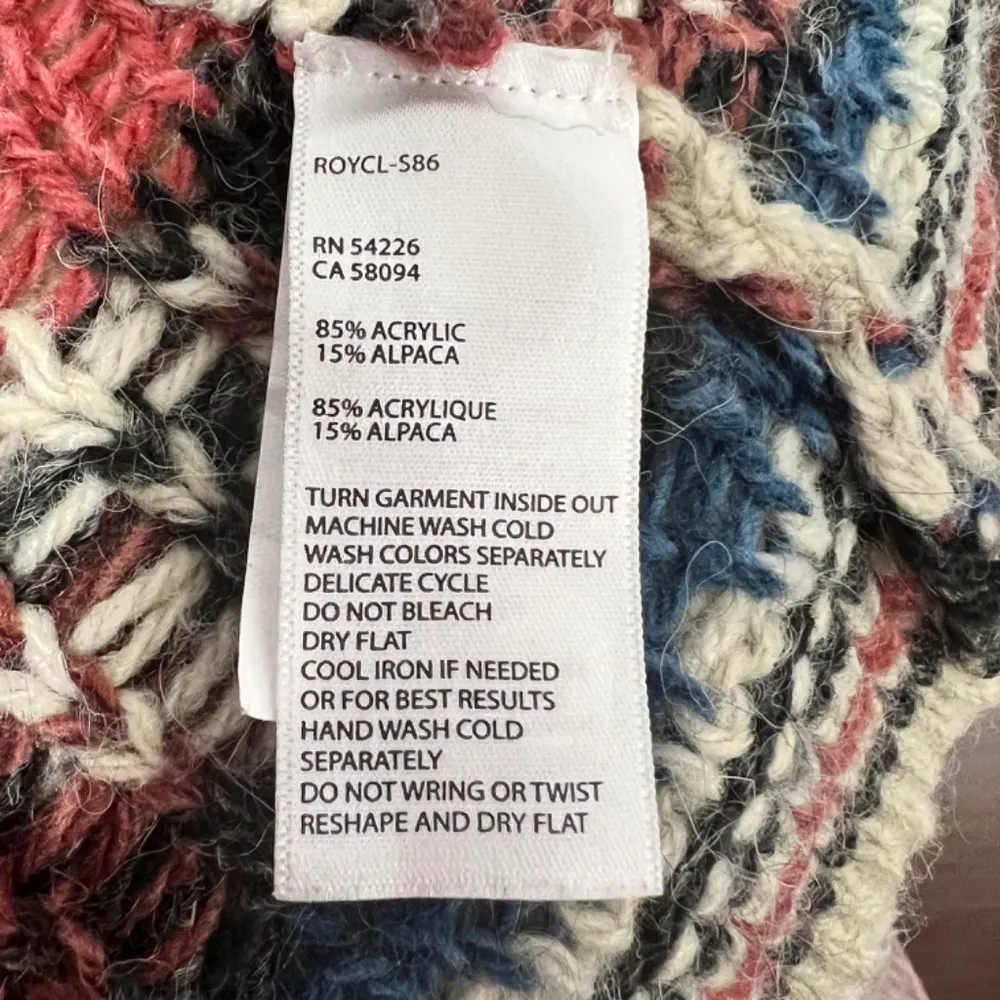 Royal Robbins Cardigan Sweater Aztec Tribal Alpaca Mystic Andes Size M - Image 6