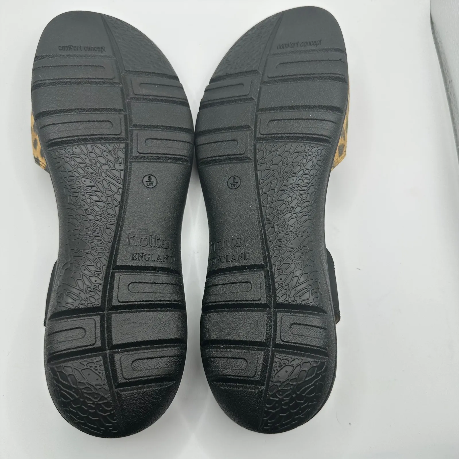 Hottie England‎ Leopard Print Flower Accent Comfort Slingback Sandals US 11 Tan - Image 3