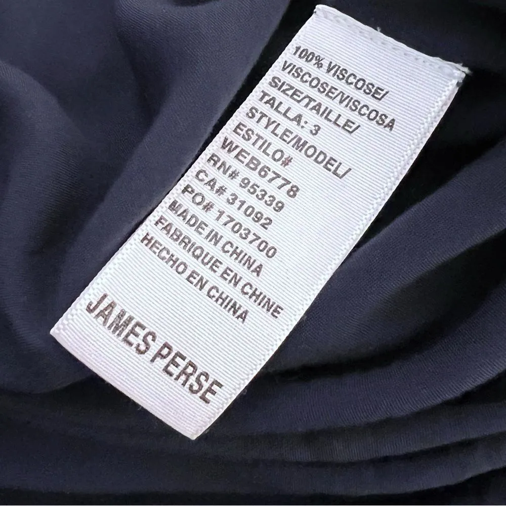 James Perse Womens Sleeveless Shift Tank Dress Navy Viscose  Size 3 Large - Image 7