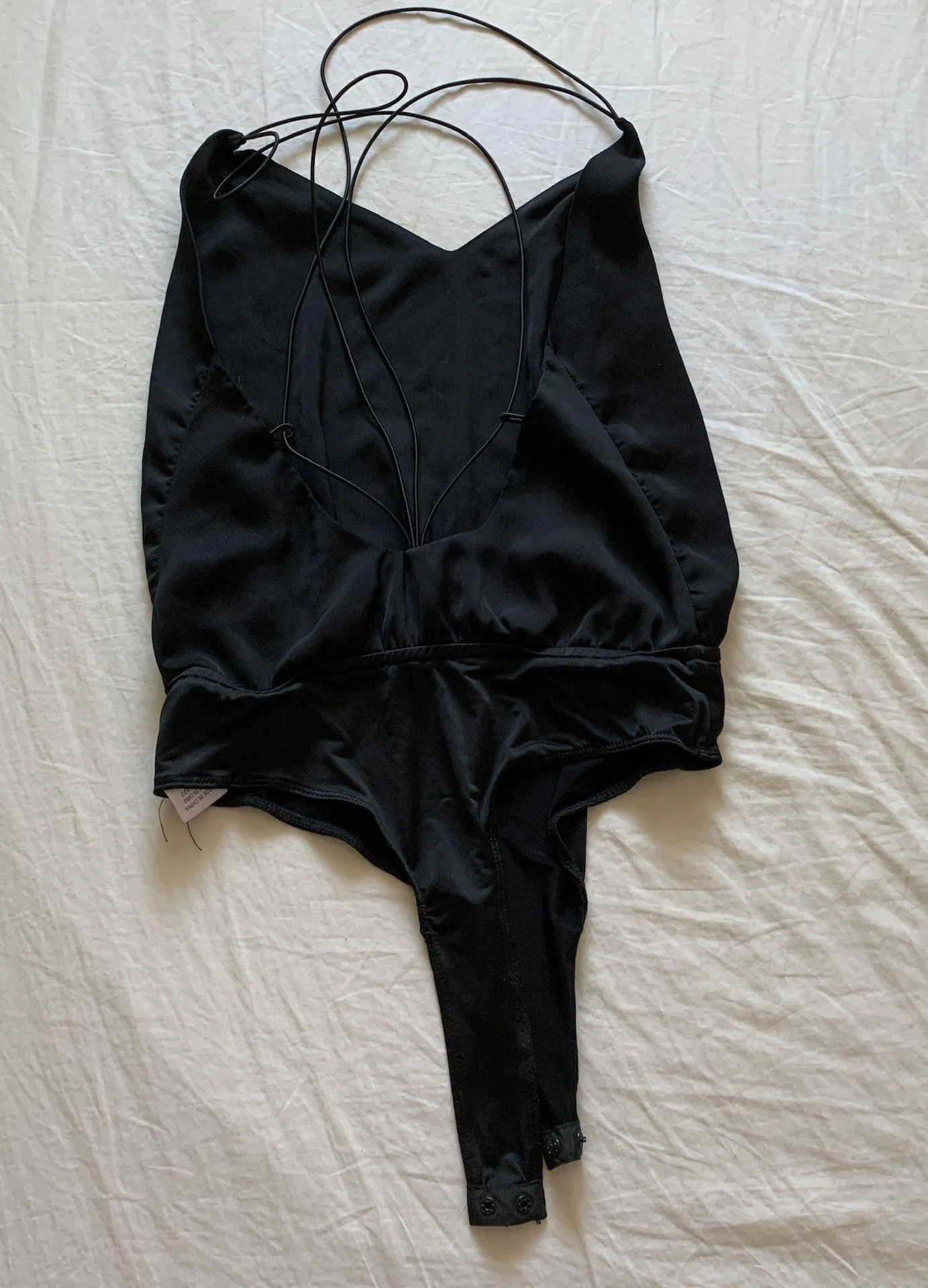 Black Strappy Bodysuit - Image 2