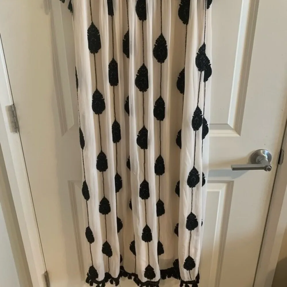 ANTHROPOLOGIE Moulinette Soeurs Embroidered Medallion Tassel Beaded Dress - Image 5