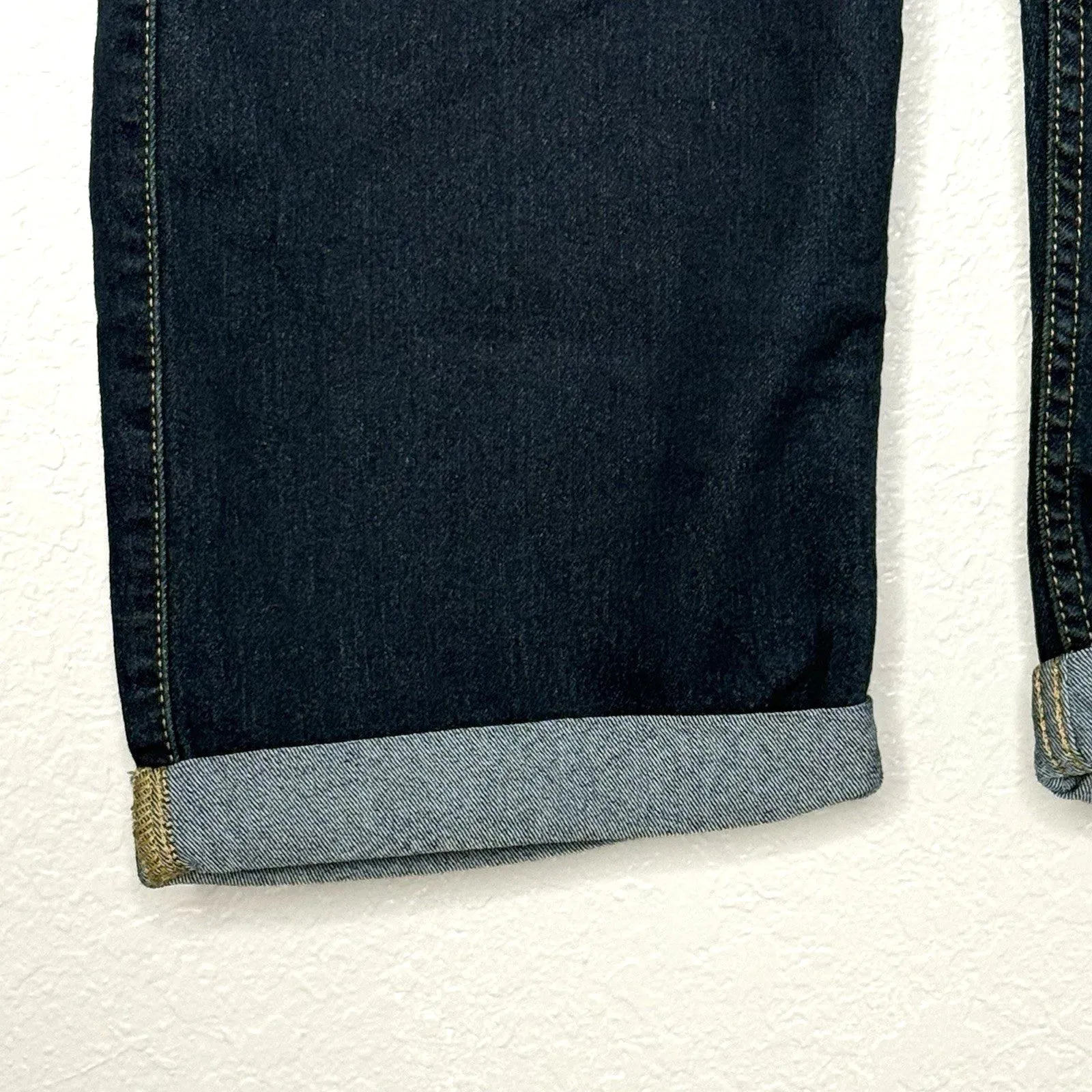 Rafaella Comfort Fit Stretch Dark Indigo Weekend Cuffed Skimmers Size 16 New! - Image 5