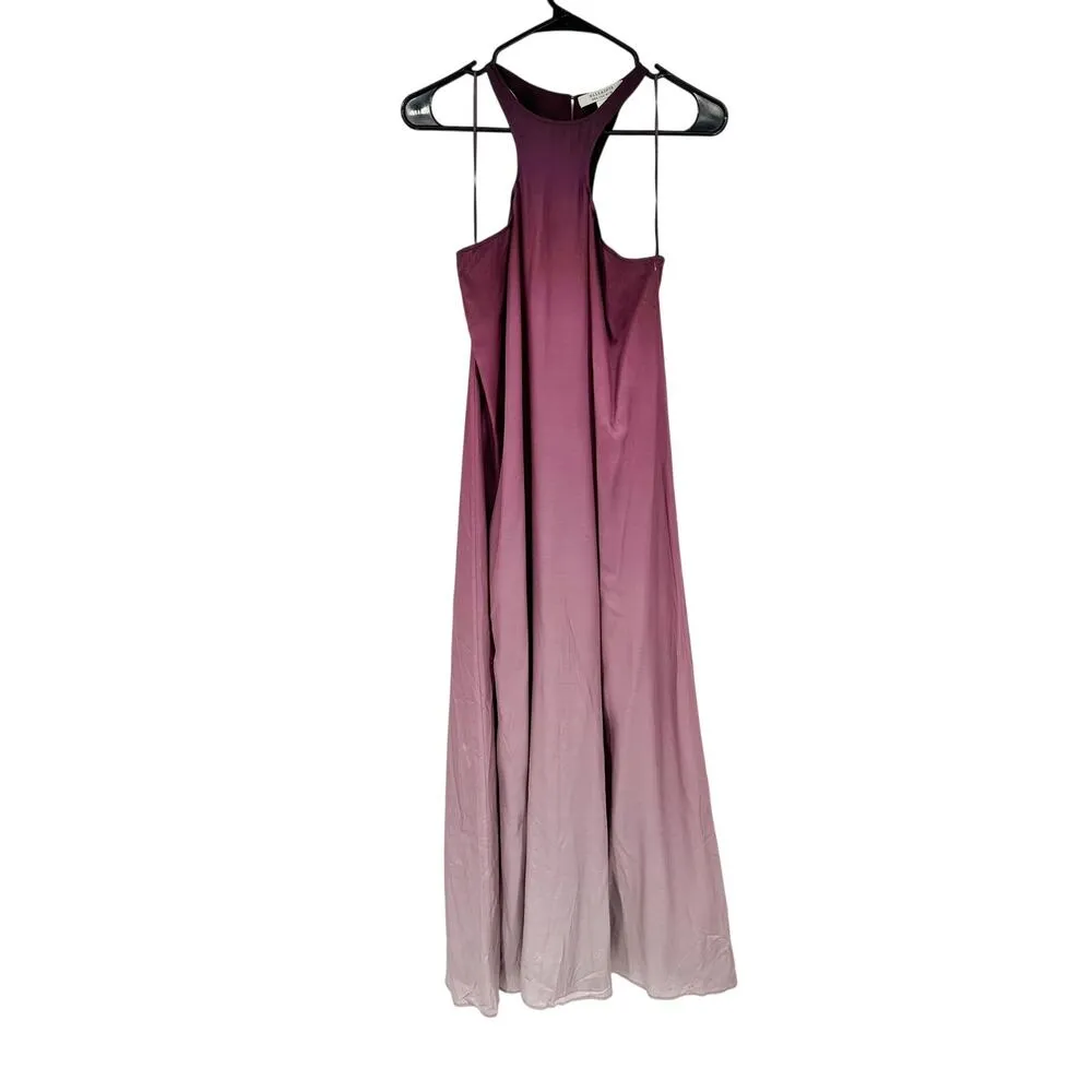 AllSaints Vera Kai Berry Pink Ombre Sleeveless Racerback Maxi Dress Size 0 - Image 2