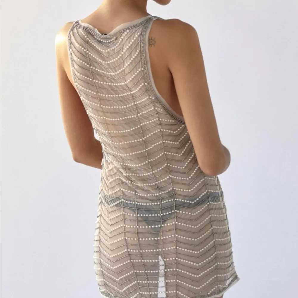 Urban Outfitters twiggy sheer embellished dress - Image 2