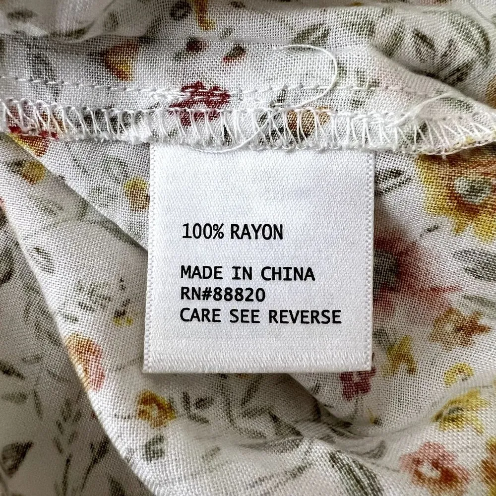 Cynthia Rowley Floral Patterned Short Sleeve Top - Image 8