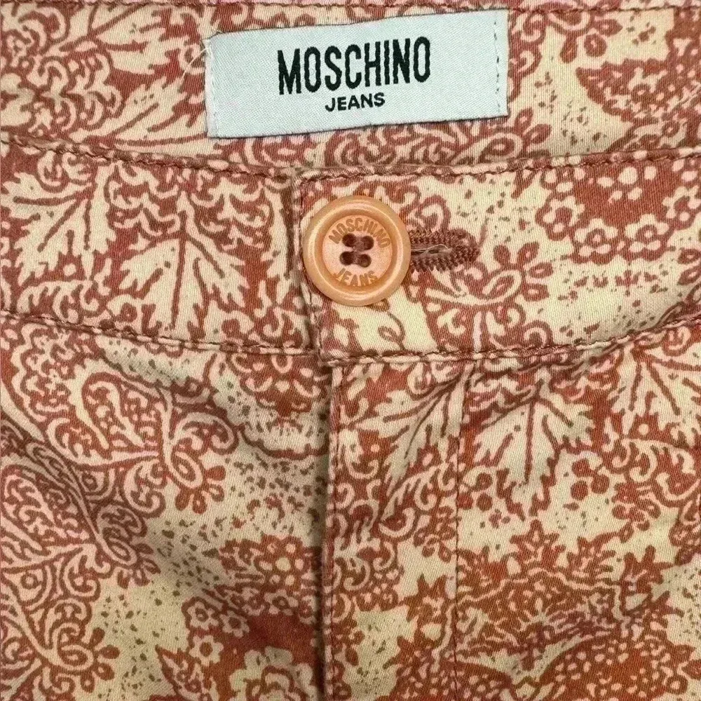 MOSCHINO JEANS Donna Boho Floral Vintage Y2K High‎ Rise Cropped Bootcut Jean - Image 4