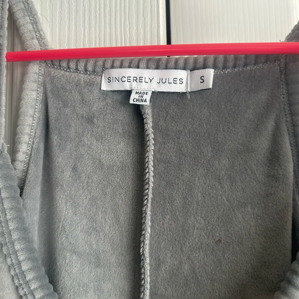 Sincerely Jules Charcoal Jumpsuit Gray - Image 4