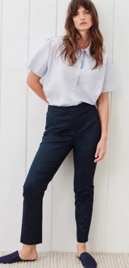Jenni Kayne NWT Weekender Slim Trousers Women's Small Navy Work Casual - Image 1