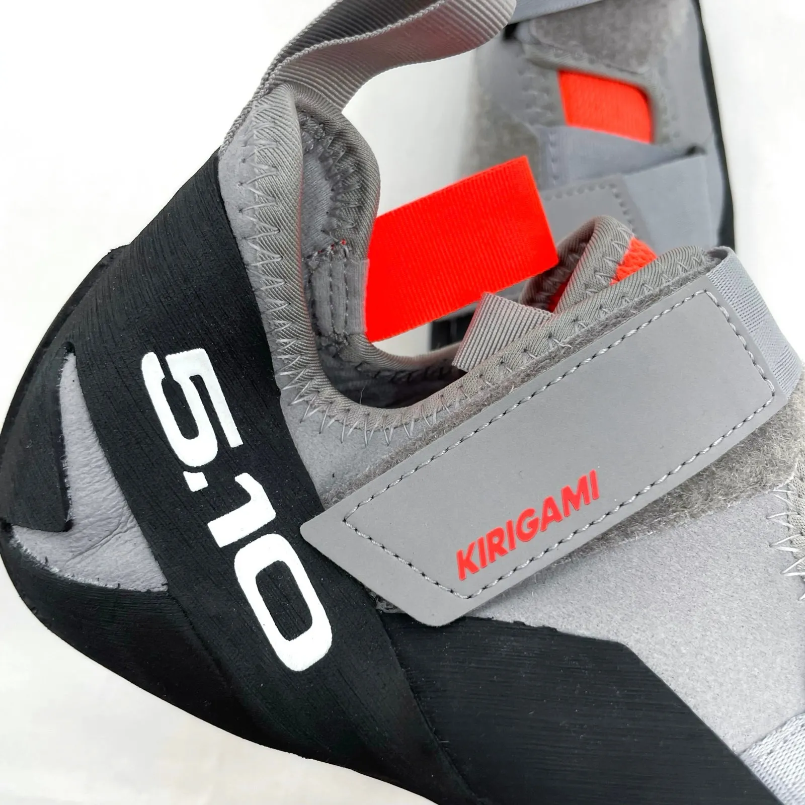 adidas Climbing Shoes Five Ten Kirigami Grey Orange Black Rock Gym EE8948 Size 9 - Image 7