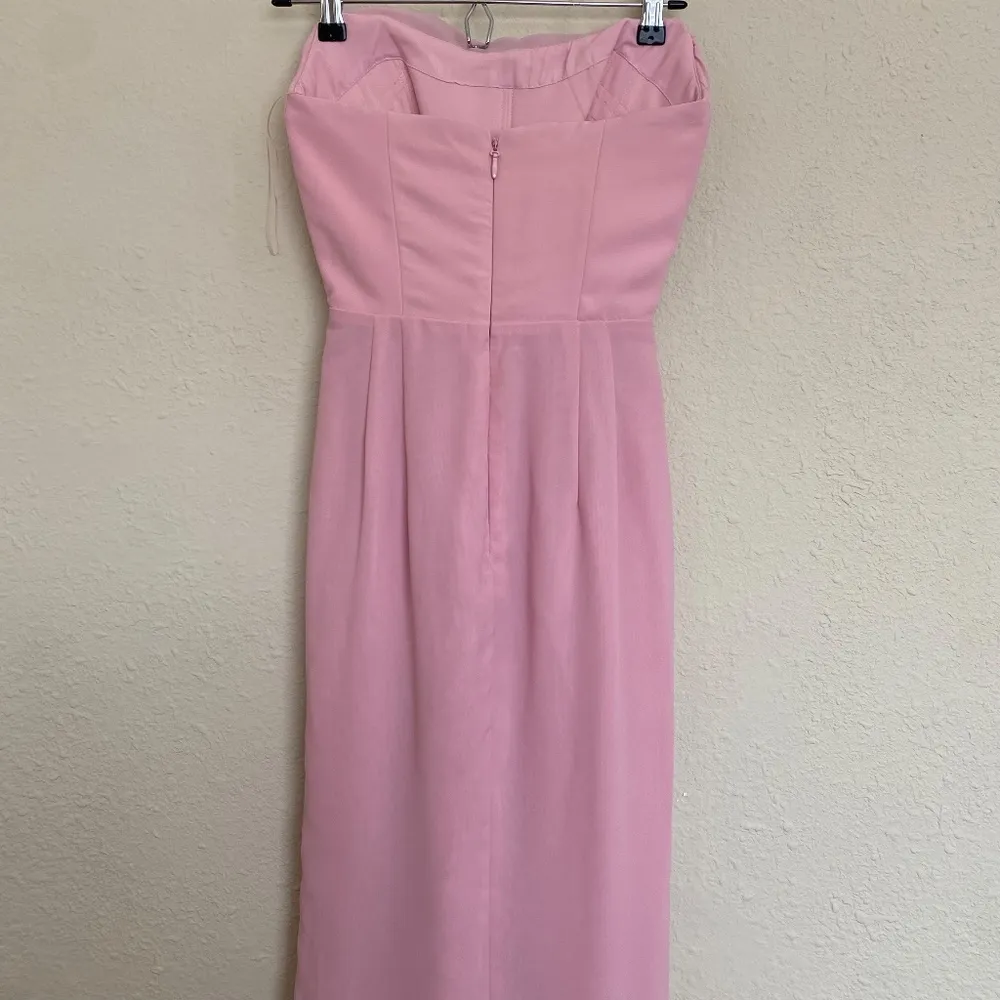 House of CB Adrienne‎ Pink Quartz Strapless Gown NWOT size M A-C - Image 13