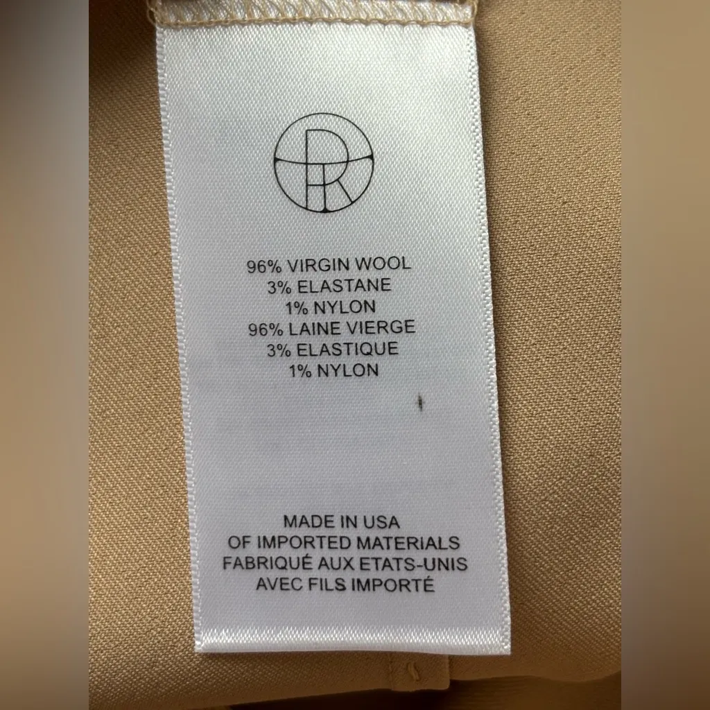 The Row mid-rise, side zip virgin wool ankle length pant size 10 - Image 6