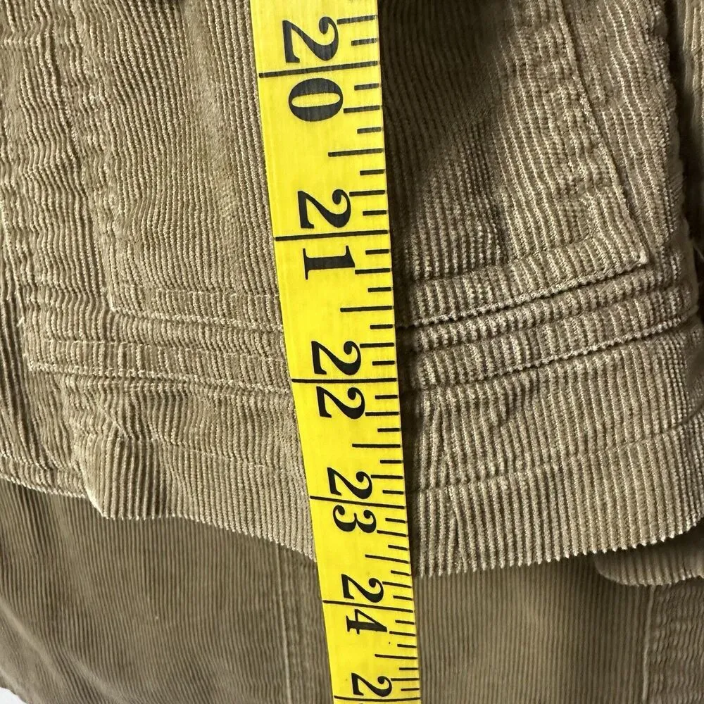 MASSIMO DUTTI Blazer And Skirt Set 2 Button Corduroy Jacket  Brown - Image 8