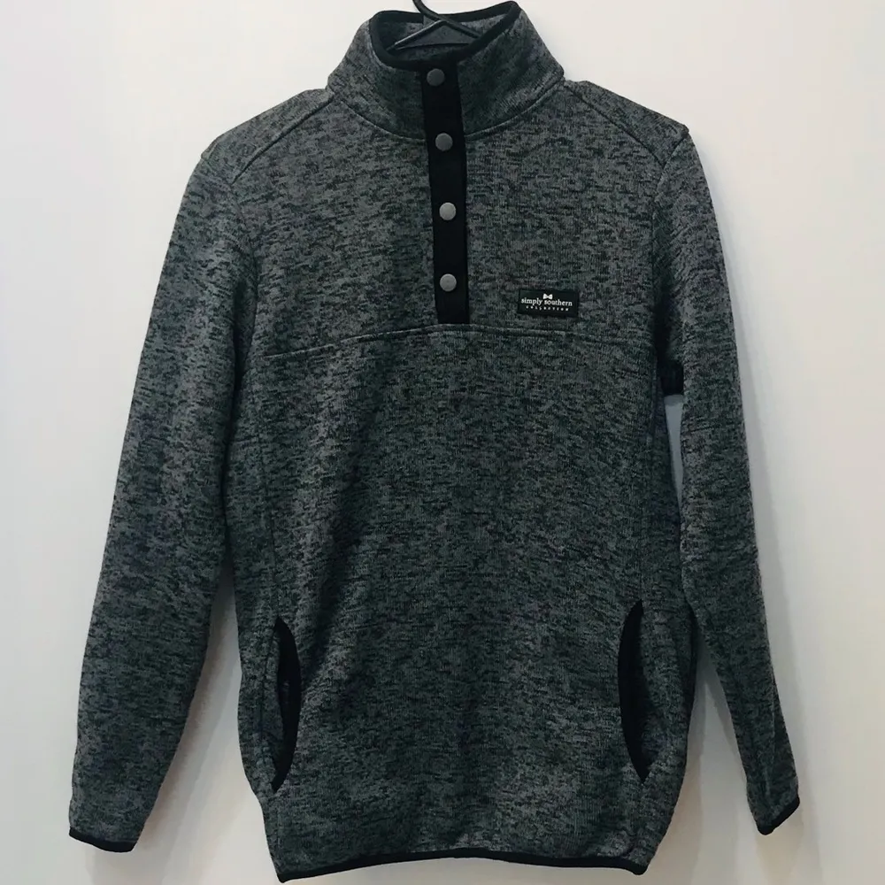 SIMPLY SOUTHERN KNIT SNAP PULLOVER Small - Image 11